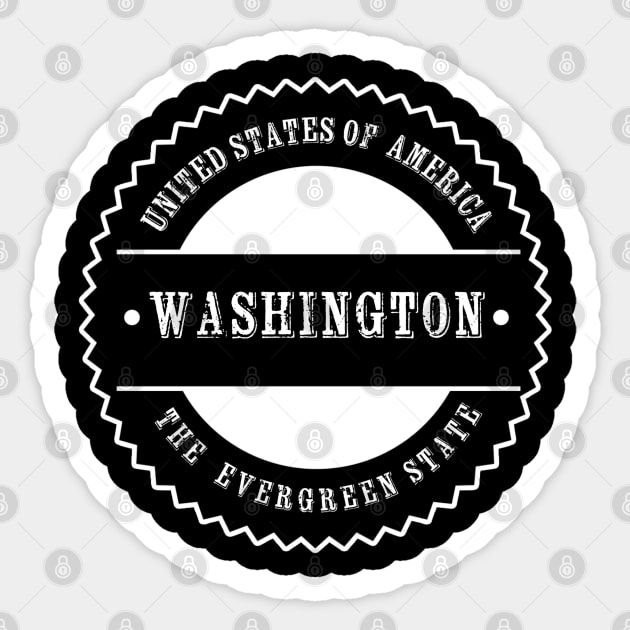 Washington Sticker by Athenum